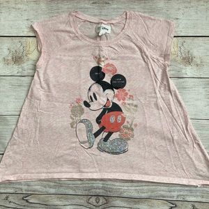 Gap Kids x Disney Mickey Mouse Graphic Tee Girls Large 10 Pink